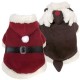FouFou Dog Reversible Santa-Reindeer Suit Cappottino per Cane Natalizio Tg. S/25 cm