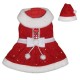 Pooch Outfitters Santa Paws Dress Cappottino Natalizio per Cane Tg. L/33 cm