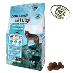 Gheda Dog&Dogi Wild Adult Regional Ocean 2 kg Cibo Secco Per Cane con Salmone Pesce Azzurro e Merluzzo Grain Free