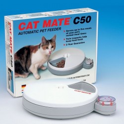 CAT MATE C50 automatic pet feeder  - MANGIATOIA AUTOMATICA A BATTERIE 90 ore PER GATTI