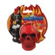 Tuffy® Rugged Rubber: Skull Red Gioco in gomma per cane