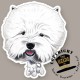 Magnete Dog caricature West Highland White Terrier by Tommi Vuorinen