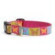 UP COUNTRY BUTTERFLY Guinzaglio con Collare in Nylon per Cane TG.S 15x1200 mm