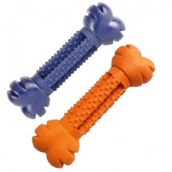 TRIXIE NATURAL RUBBER toy Gioco osso colorato in gomma dura con zigrinatura in rilievo per Cane 17 cm